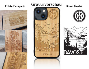 INDIVIDUELL iPhone 13 Mini Bambus-Kunststoff